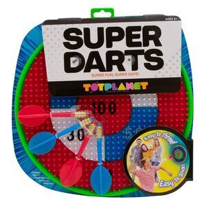 Toy Planet Super Darts Super Fun and Super Safe Game (Green Ring)